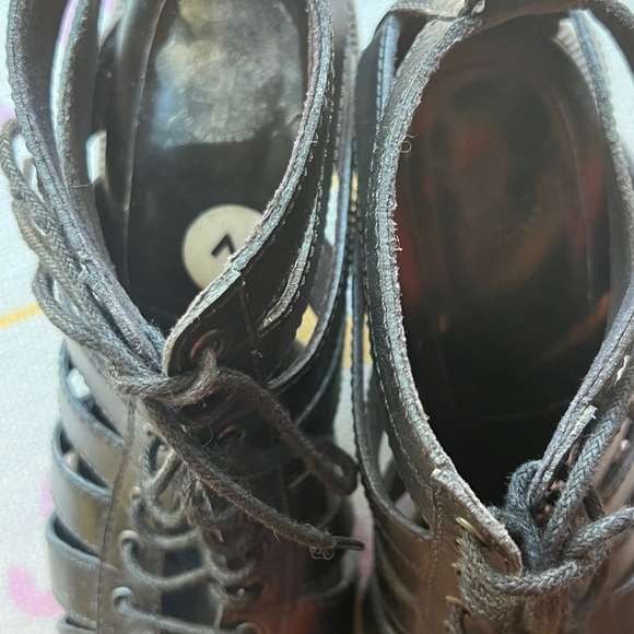 Dr. Martens lace up black wedges Docs size 7 - Picture 7 of 8